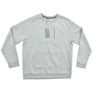 VRST Pinnacle Fleece Crew Sweatshirt Men's Regular Size L Mid Grey Heather NWT